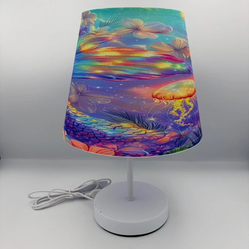 Mermaid‎ Jellyfish Ocean Lamp Kids Night Light USB Powered LED
